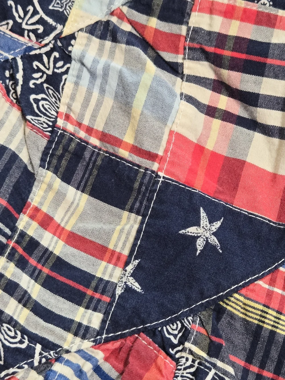 The Children's Place Patchwork Bandana Sundress 3T Patriotic Americana Dress - Picture 6 of 9